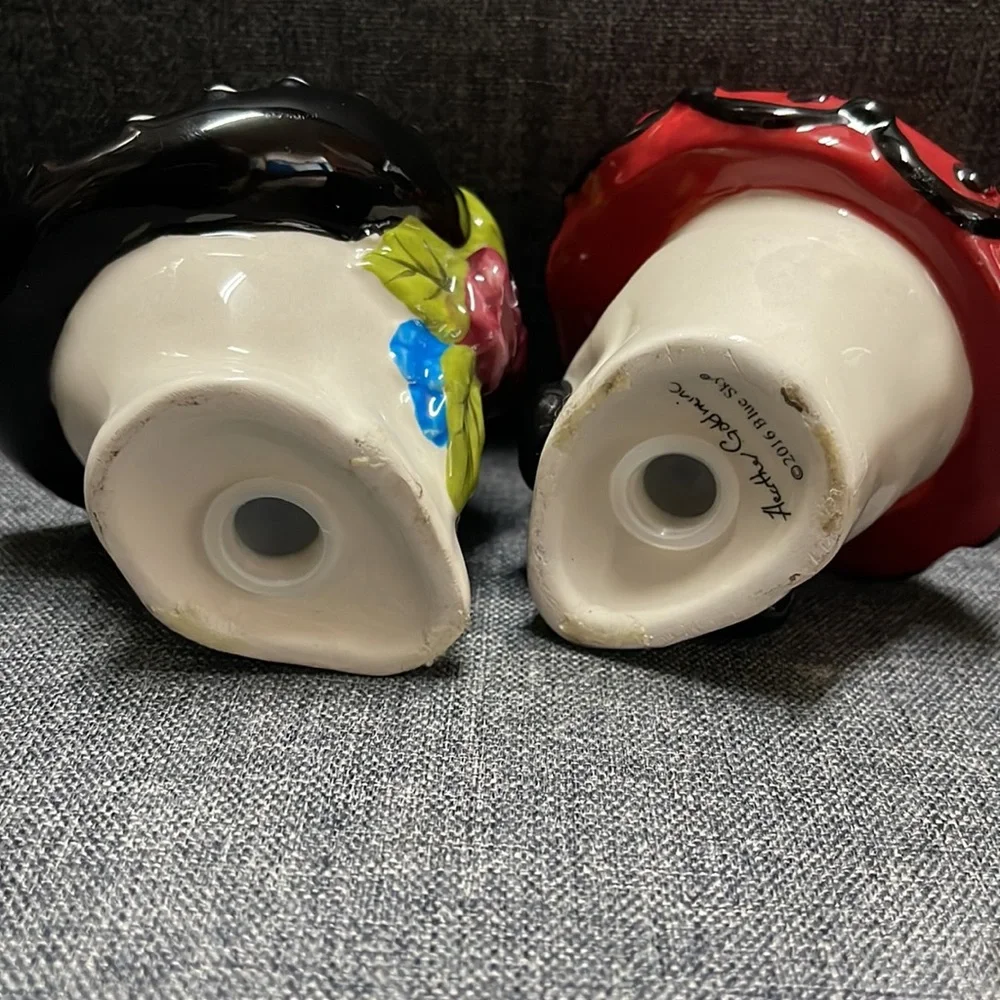 Blue Sky Sugar Skull Salt & Pepper Set